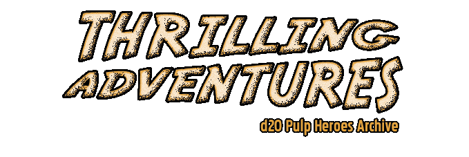 Thrilling Adventures d20 RPG