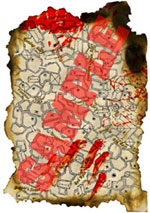 Bloodied Map Parchment