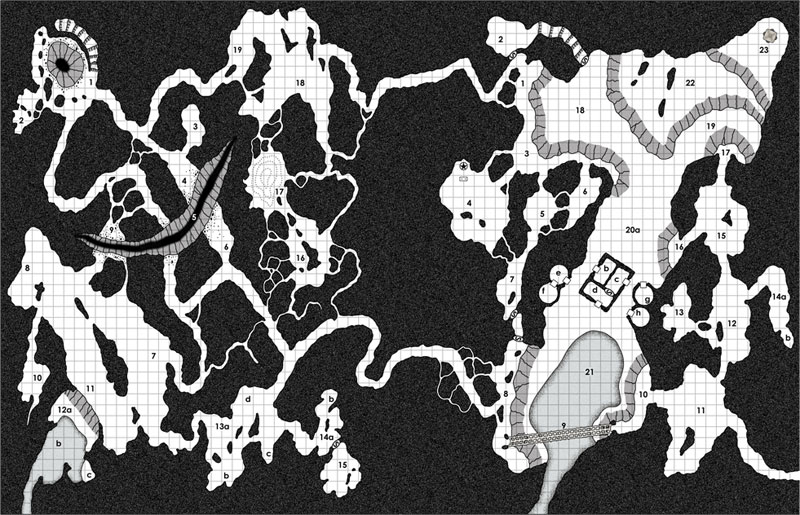 free D&D cave map