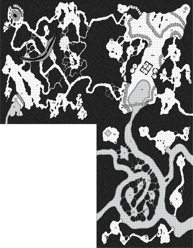 free D&D cave map