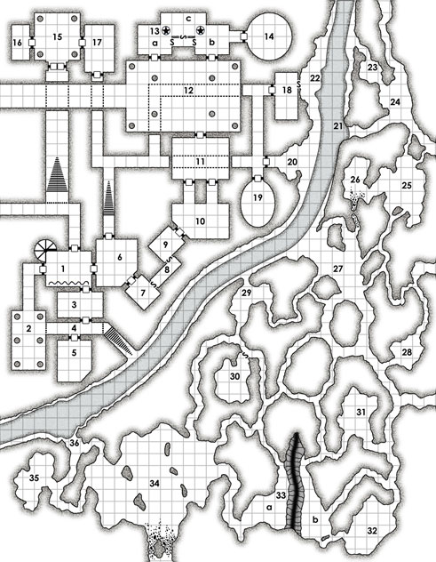 D&D dungeon map