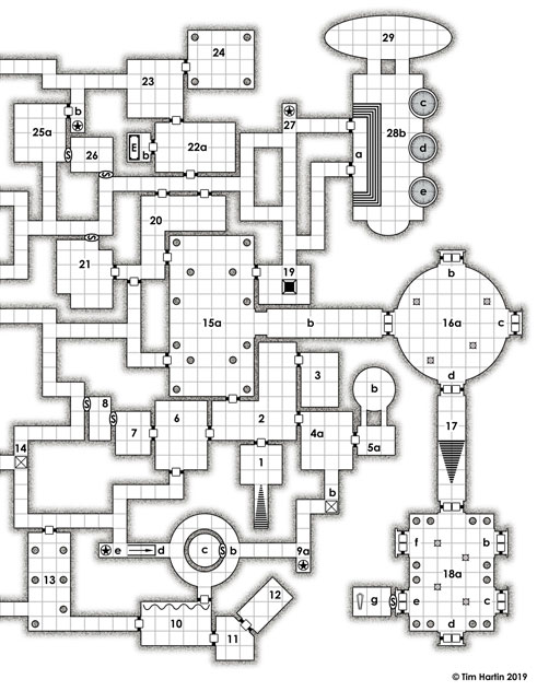 free D&D dungeon map