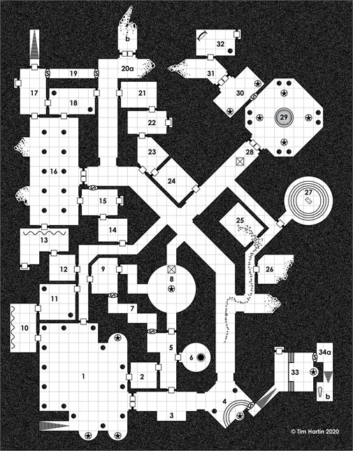free D&D dungeon map