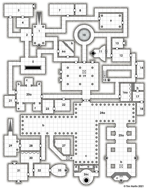 free D&D dungeon map