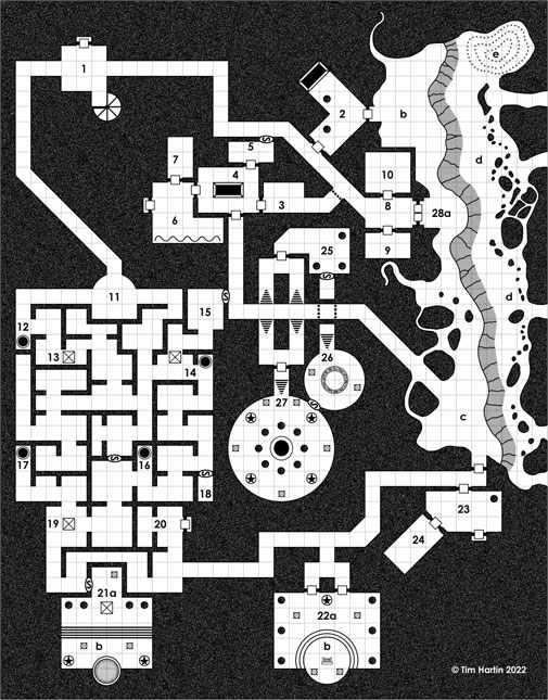 free D&D dungeon map