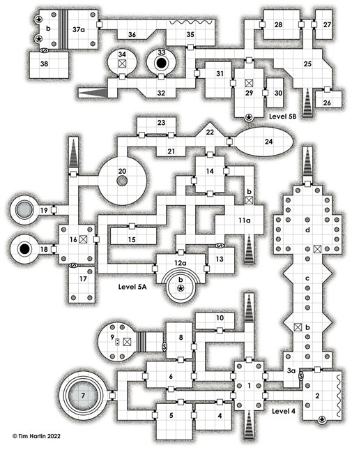 free D&D dungeon map