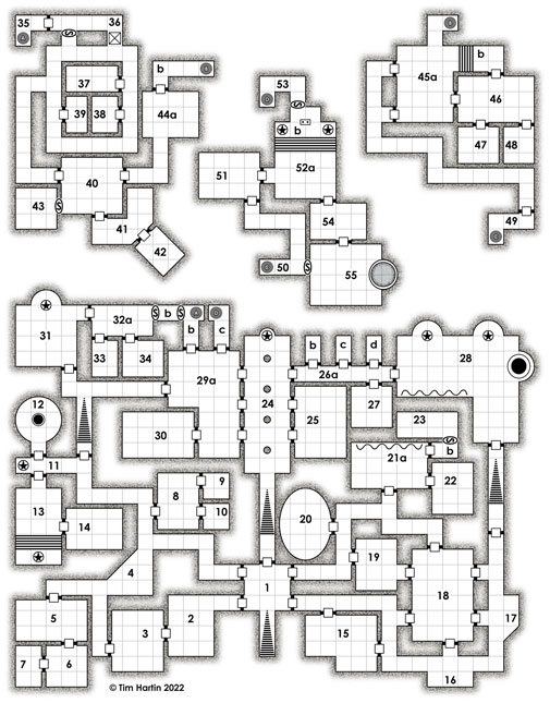 free D&D castle map