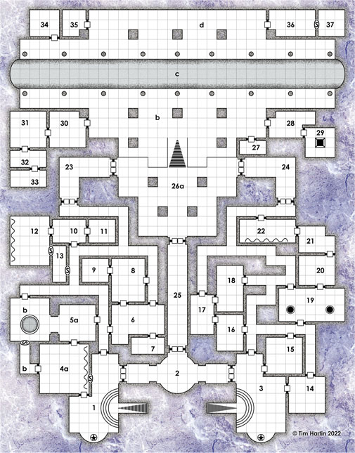 free D&D castle map