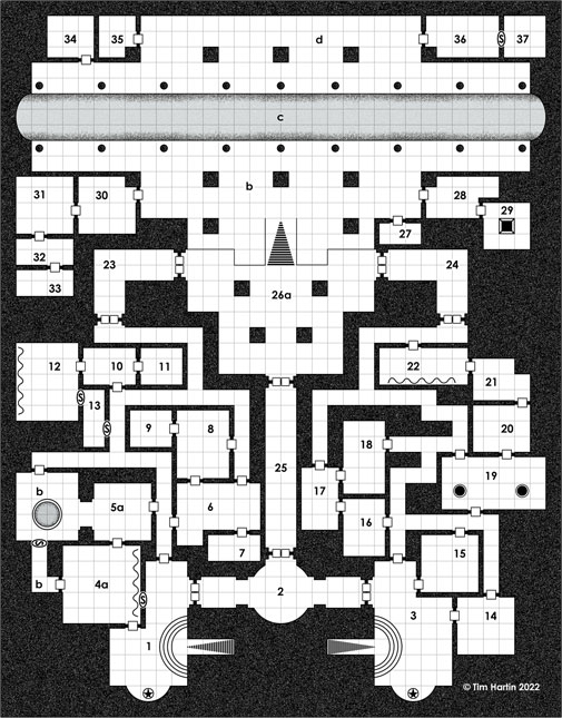 free D&D castle map