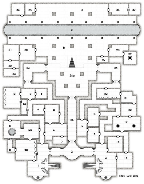 free D&D castle map