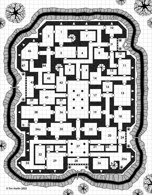 free D&D castle map