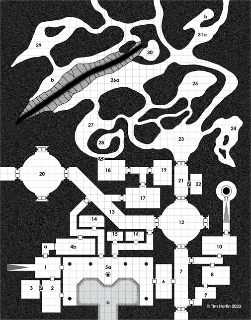 free D&D dungeon map