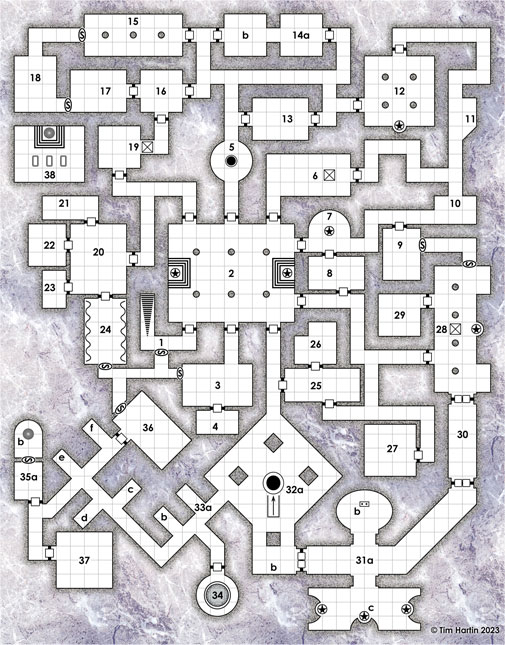 free D&D dungeon map
