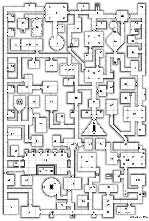 free D&D dungeon map