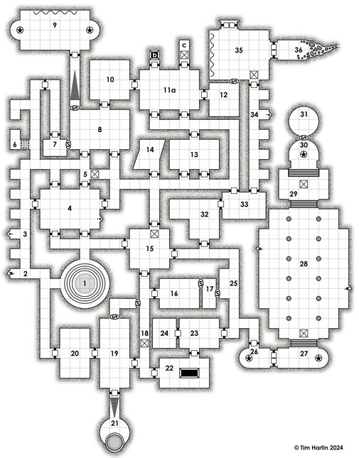 free D&D dungeon map