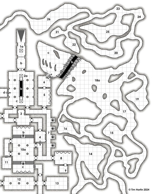 free D&D dungeon map