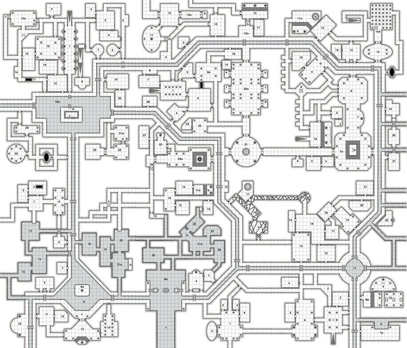free D&D dungeon map